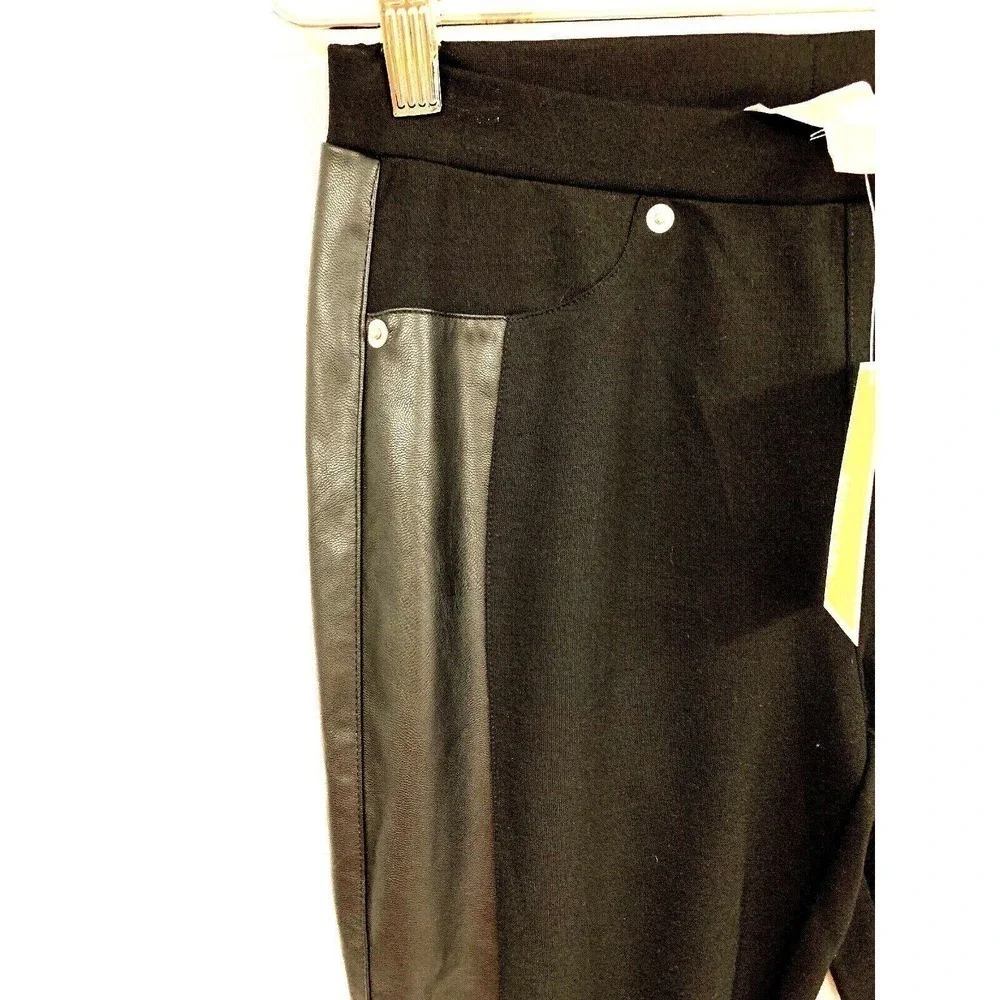 ￼Michael Kors basics skinny leg leggings pants black size 4 NWT $130